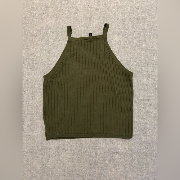 H&M Divided Green Knit Tank Top - Picture 4 of 5